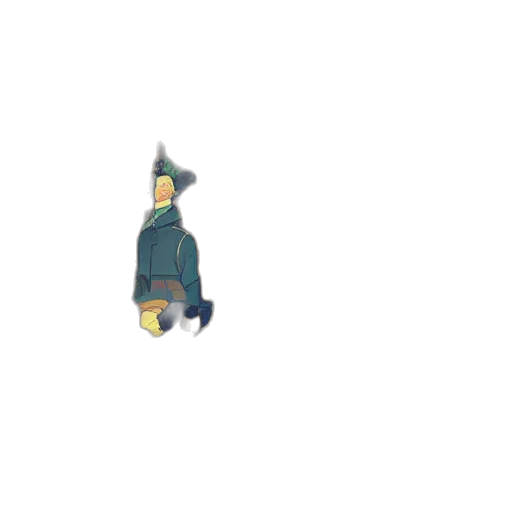 jacket, robot, umbrella, staff transparent PNG cut-out