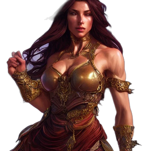fantasy art, concept art, comic book art, photorealistic transparent PNG cut-out