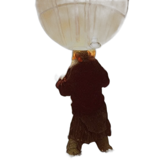 staff, mask, umbrella, hat transparent PNG cut-out