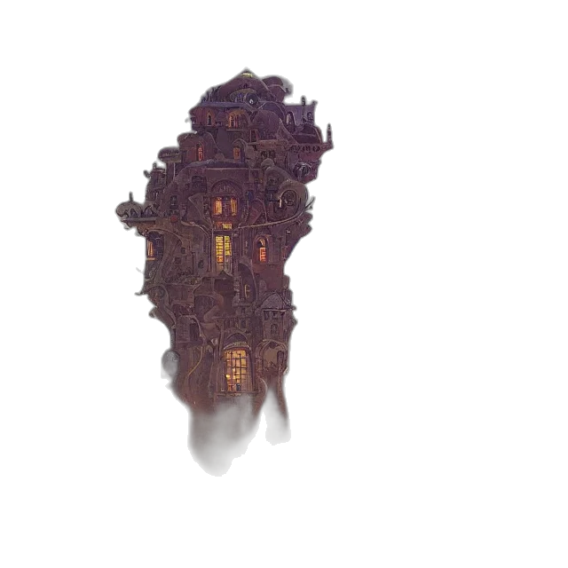 building, crown, mask, face transparent PNG cut-out