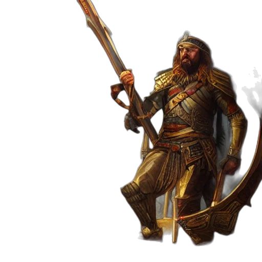 sword, staff, weapon, fantasy art transparent PNG cut-out