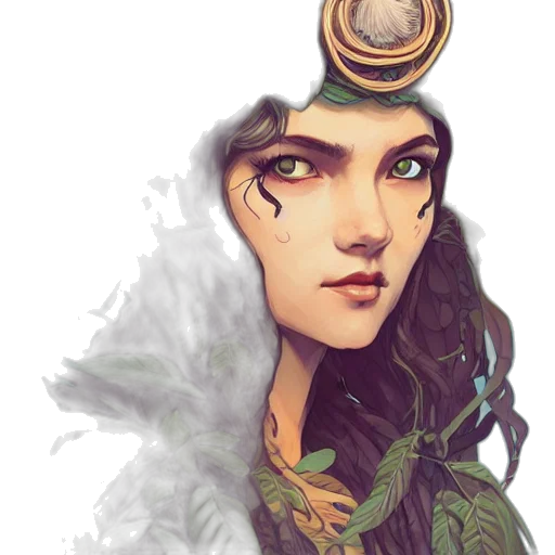 crown, face, fantasy art, concept art transparent PNG cut-out