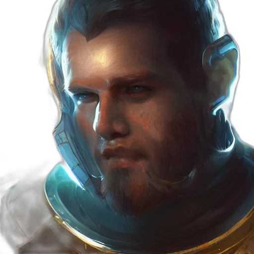 face, robot, staff, sword transparent PNG cut-out