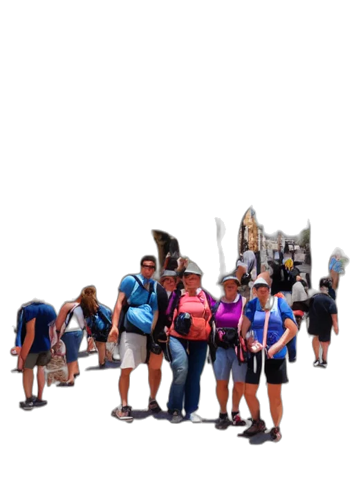 staff, umbrella, robot, 3d render transparent PNG cut-out
