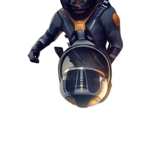 mask, robot, staff, creature transparent PNG cut-out