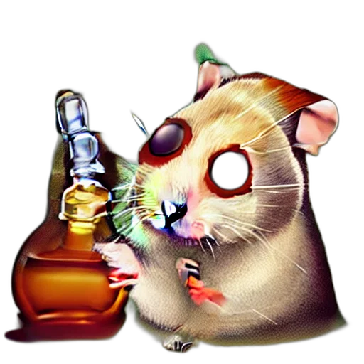animal, bottle, concept art, cyberpunk transparent PNG cut-out