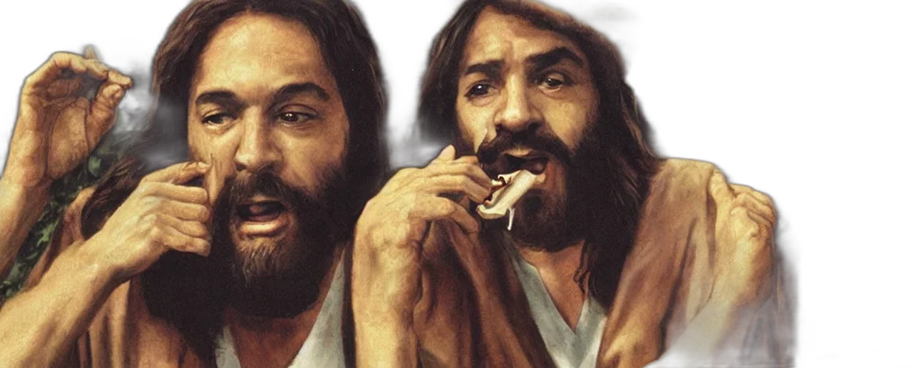 food, photorealistic, oil painting, jesus transparent PNG cut-out