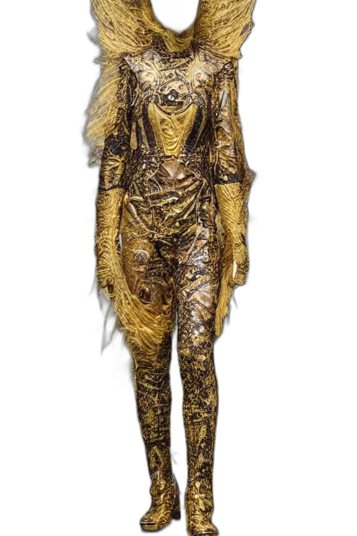 dress, jacket, jewelry, golden transparent PNG cut-out