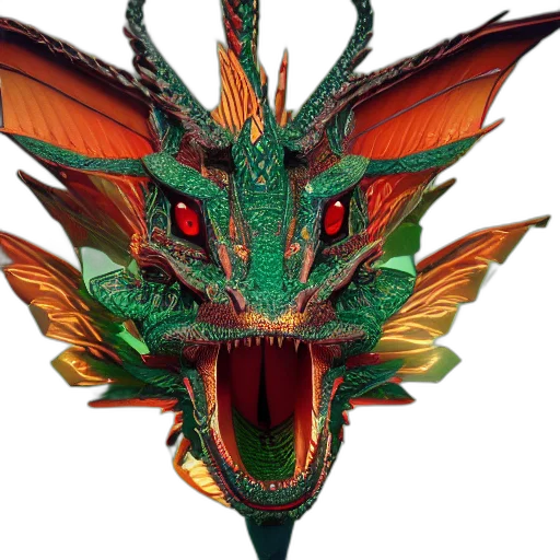 dragon, mask, creature, animal transparent PNG cut-out