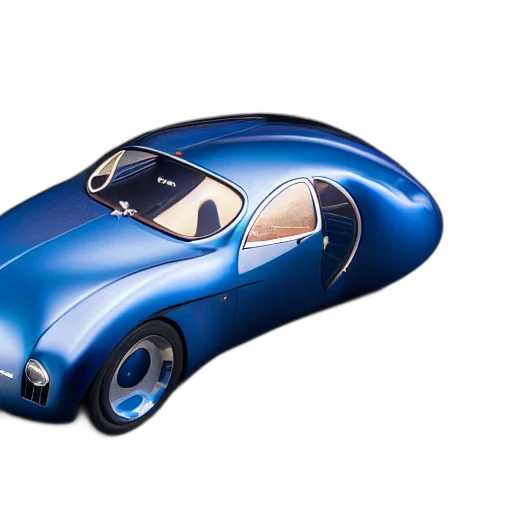 car, 3d render, concept art, retro transparent PNG cut-out