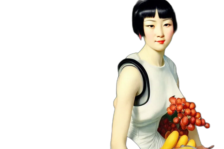 food, robot, dress, photorealistic transparent PNG cut-out