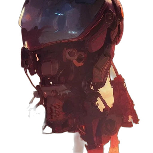 mask, robot, face, weapon transparent PNG cut-out