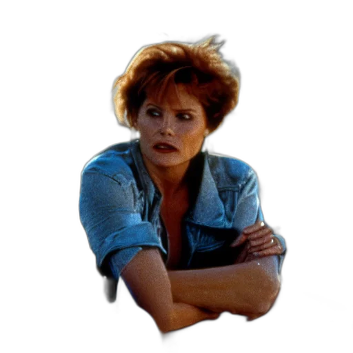 jacket, face, creature, weapon transparent PNG cut-out