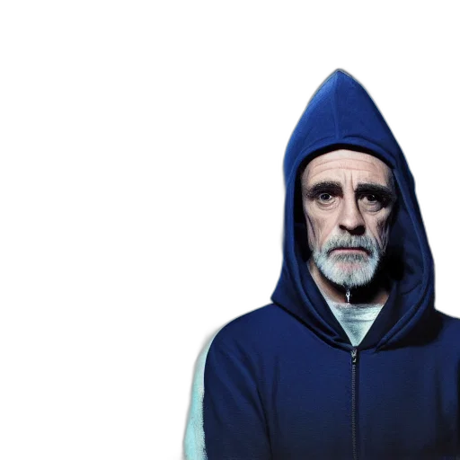 jacket, face, mask, staff transparent PNG cut-out