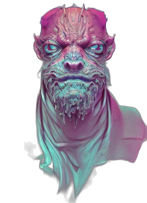 creature, mask, face, dragon transparent PNG cut-out