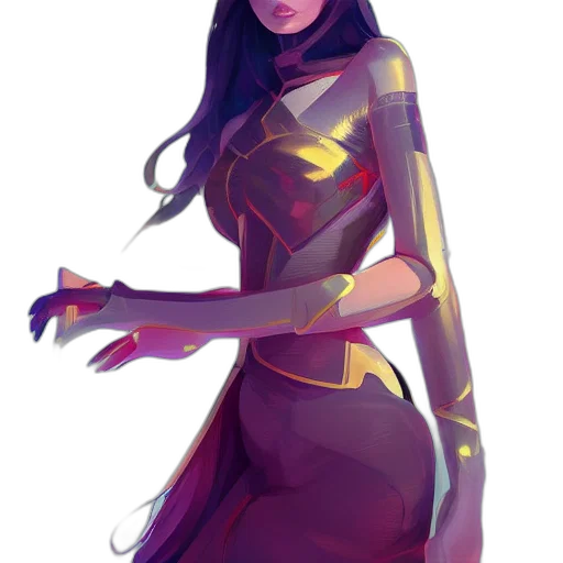dress, staff, concept art, fantasy art transparent PNG cut-out