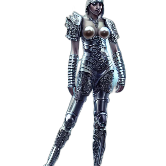 robot, dress, weapon, jewelry transparent PNG cut-out