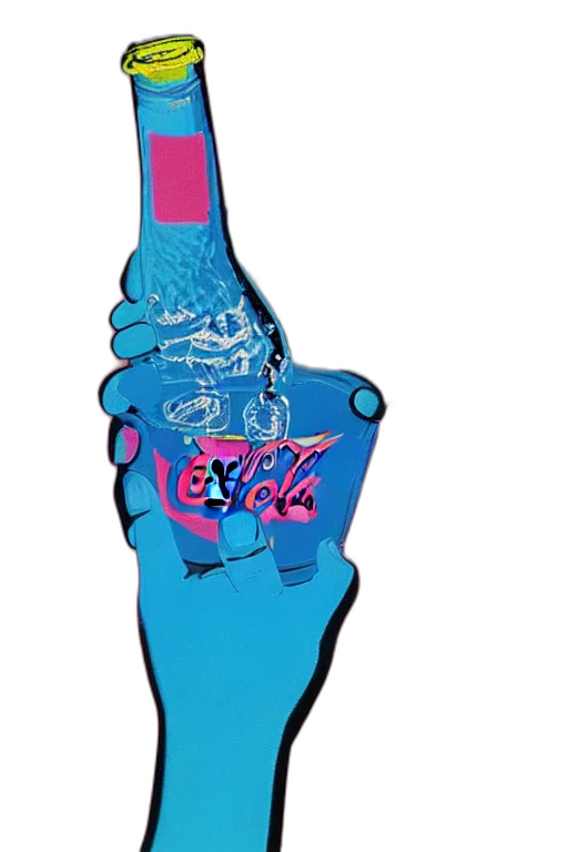 bottle, staff, jacket, jewelry transparent PNG cut-out