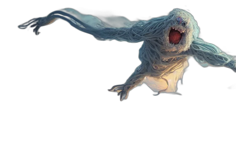 creature, dragon, animal, hair transparent PNG cut-out