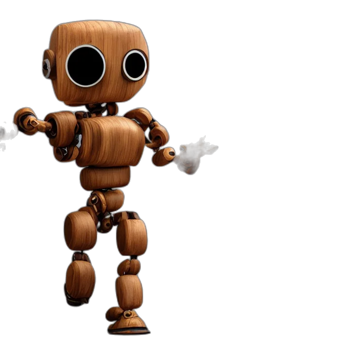 robot, staff, 3d render, concept art transparent PNG cut-out