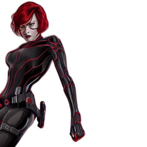 comic book art, concept art, cartoon, 3d render transparent PNG cut-out