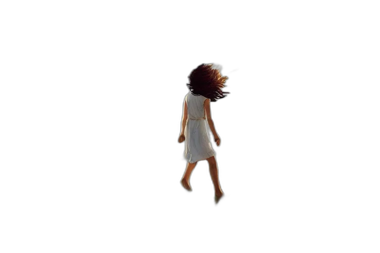 dress, hair, creature, robot transparent PNG cut-out