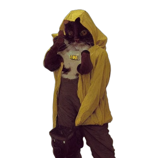 jacket, animal, creature, staff transparent PNG cut-out