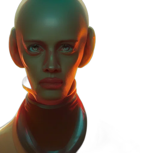robot, face, mask, creature transparent PNG cut-out