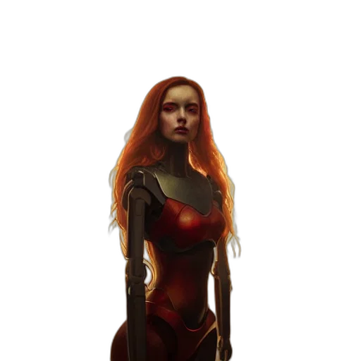 dress, robot, fantasy art, concept art transparent PNG cut-out