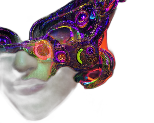 mask, face, robot, crown transparent PNG cut-out
