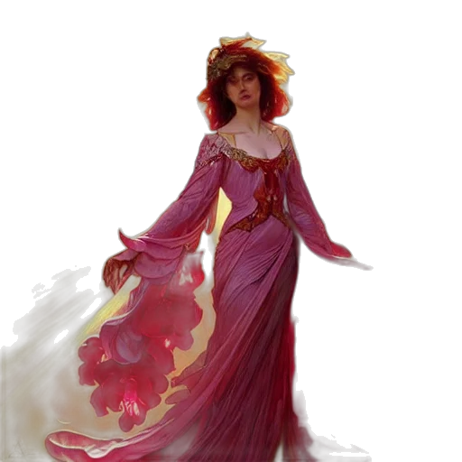 dress, crown, concept art, fantasy art transparent PNG cut-out