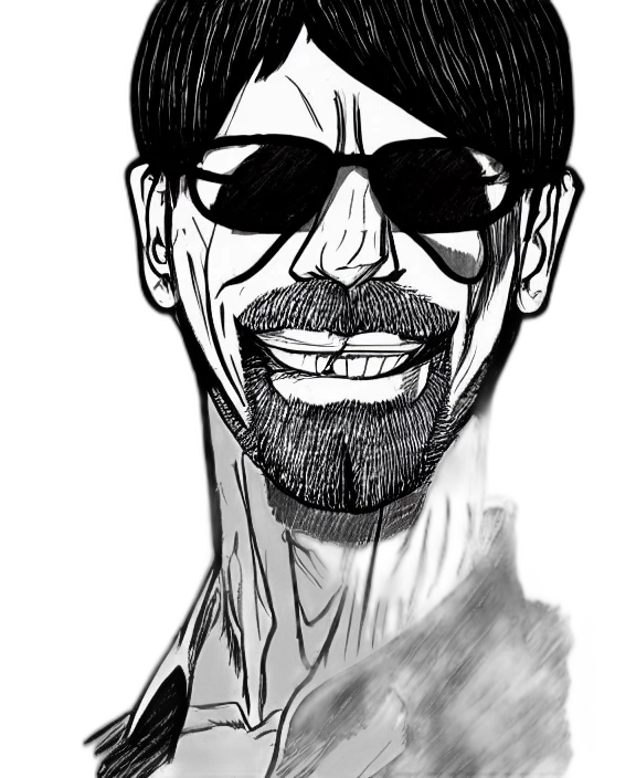 face, mask, cartoon, comic book art transparent PNG cut-out