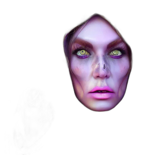 face, mask, creature, jewelry transparent PNG cut-out