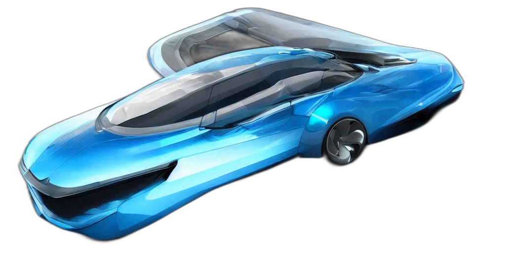 car, 3d render, concept art, photorealistic transparent PNG cut-out