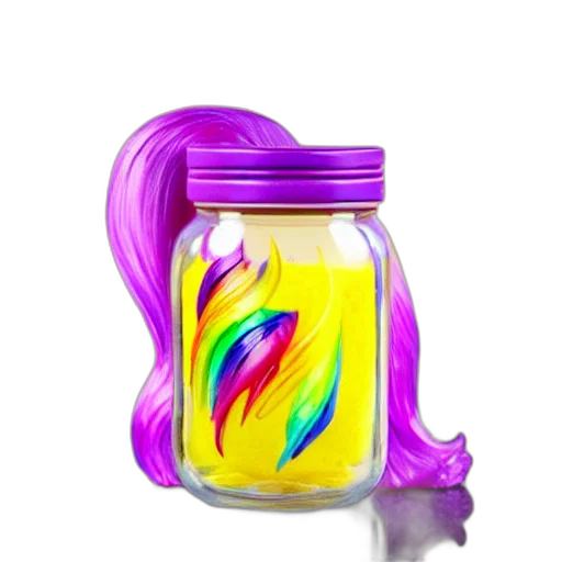 bottle, flower, hair, weapon transparent PNG cut-out