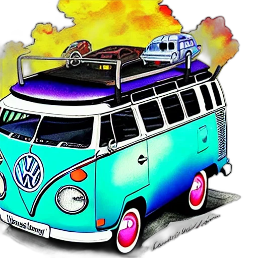 car, concept art, cartoon, comic book art transparent PNG cut-out
