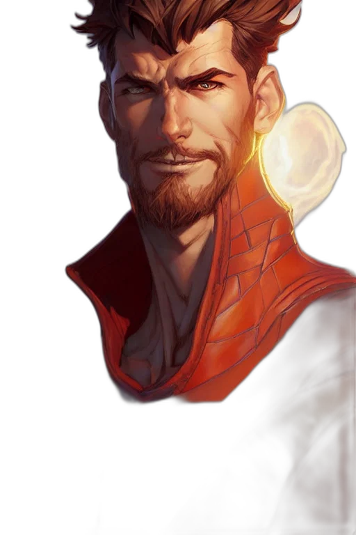 face, mask, staff, comic book art transparent PNG cut-out