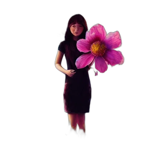 flower, staff, dress, umbrella transparent PNG cut-out