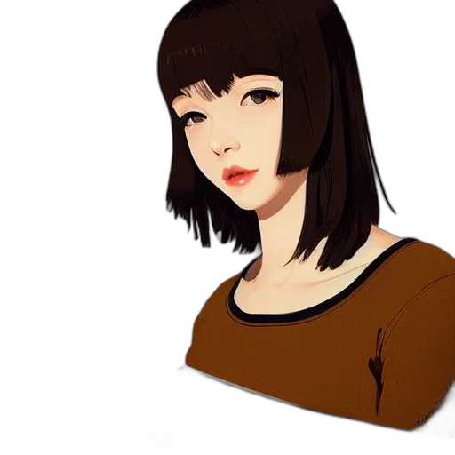 face, dress, hair, staff transparent PNG cut-out
