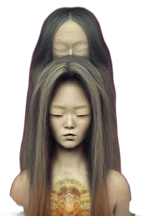 hair, mask, crown, face transparent PNG cut-out
