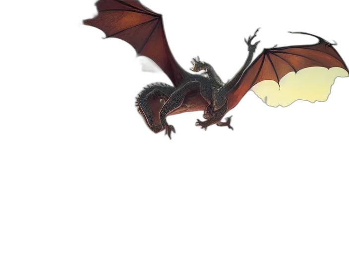 dragon, creature, animal, staff transparent PNG cut-out