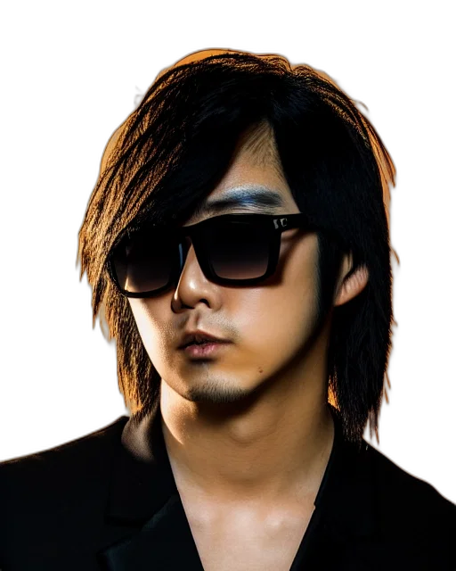 staff, face, hair, photorealistic transparent PNG cut-out