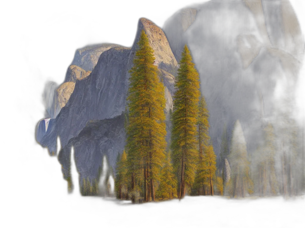 tree, concept art, photorealistic, 3d render transparent PNG cut-out