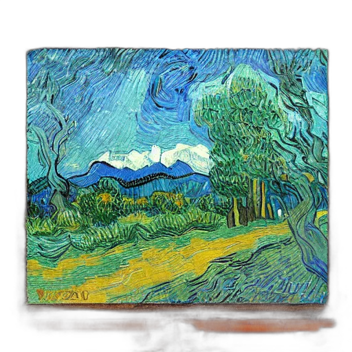 tree, oil painting, photorealistic, fantasy art transparent PNG cut-out