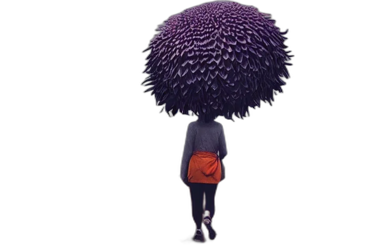 umbrella, hair, hat, tree transparent PNG cut-out