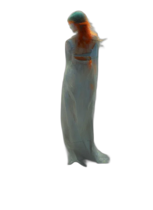 dress, bottle, staff, creature transparent PNG cut-out