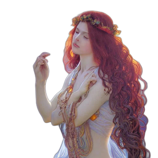 jewelry, dress, crown, staff transparent PNG cut-out