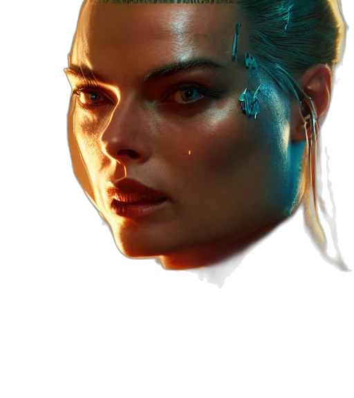 face, mask, robot, jacket transparent PNG cut-out