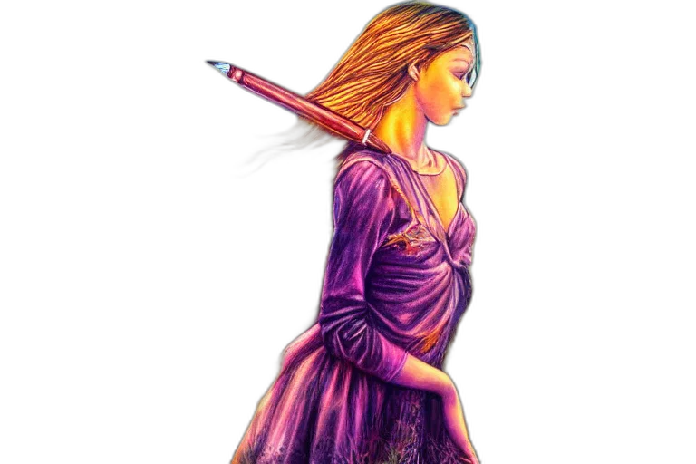 staff, dress, sword, jewelry transparent PNG cut-out