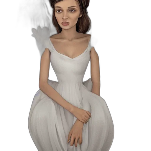 dress, jewelry, concept art, fantasy art transparent PNG cut-out